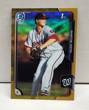 AUSTIN VOTH 2015 1st Bowman Chrome Prospects GOLD REFRACTOR #'d /50 ~ NATIONALS