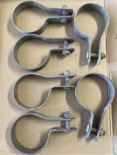 6 Chain Link Fence Tension Band For 2-3/8" Posts Galvanized Steel w Bolt & Nut +