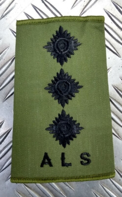 British Army Legal Services ALS Green OD Captain 3 Pips Officer Rank ...