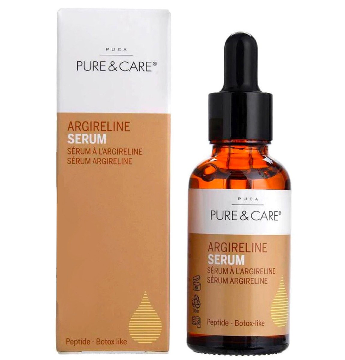 Sérum Anti-rides PUCA PURE & CARE à L'Argireline 30 Ml - Soin Visage Français, Neuf