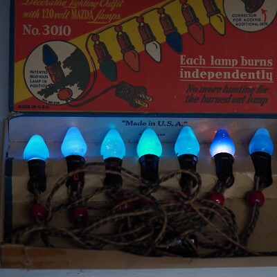 3 NOMA Christmas Lights 3010 in Original Box Vintage w/ 21 Total