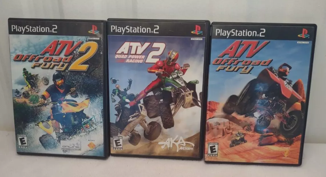 PS2 ATV Game Lot - Offroad Fury, Quad Power Racing 2, Motocross Mania, MX  Vs ATV