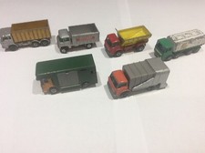 Joblot Bundle 6 Lesney Matchbox Trucks DAF Scaffold Grit Spreader BP Horse Box