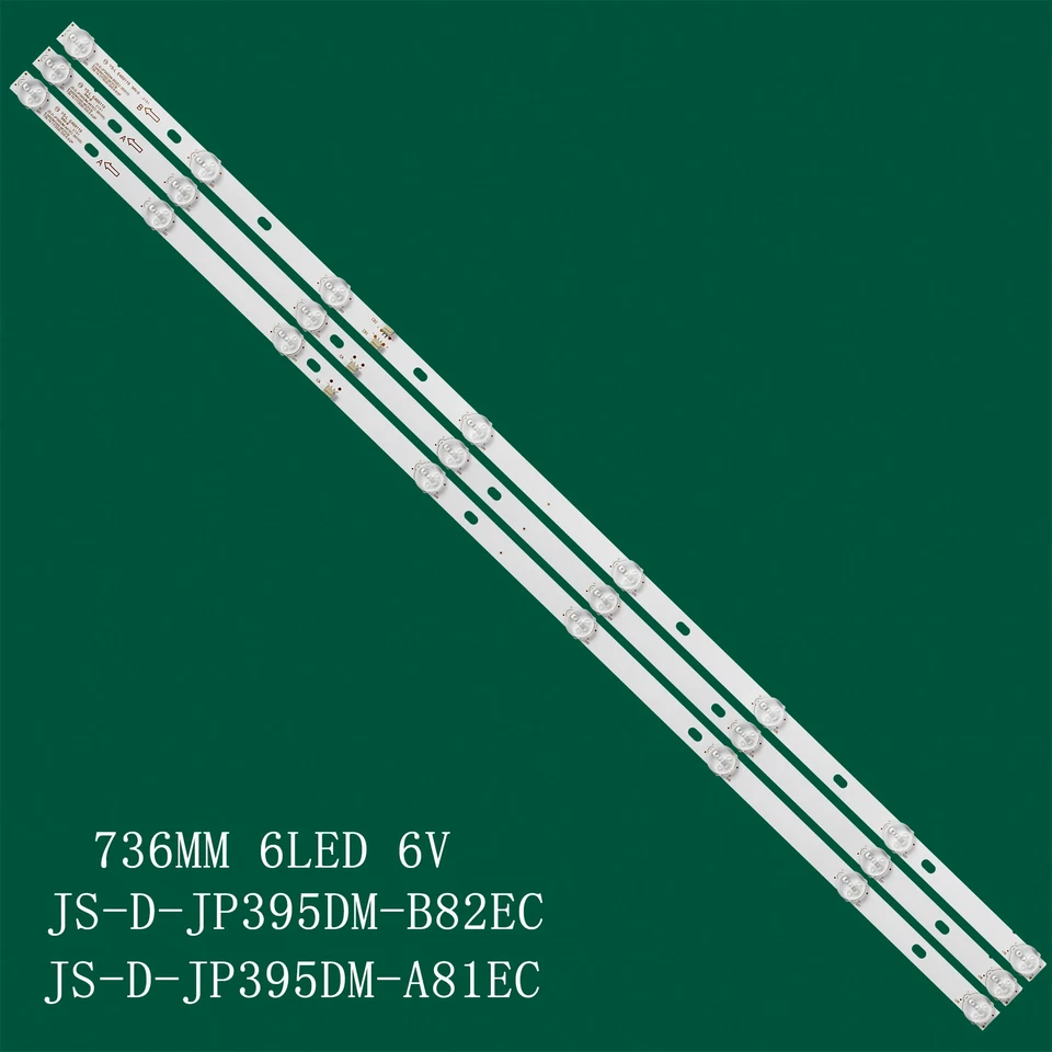 KIT 3 BARRE STRIP 8 LED TV AKAI JS-D-JP395DM-A81EC JS-D-JP395DM-B82EC 40BF400