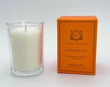 Aquiesse Mandrin Tea 6.5oz Holiday 55hrs burn Mandarin ceylon tea exotic wood