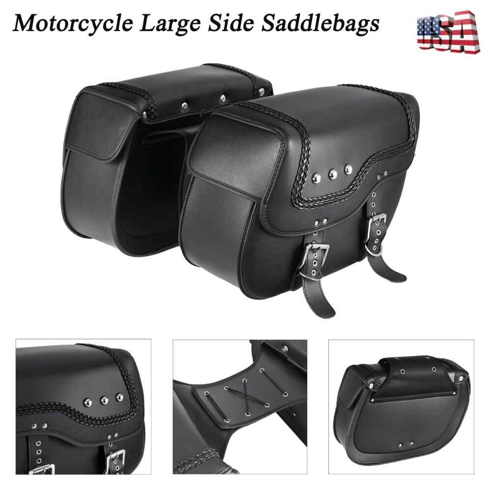 Luggage Side Saddlebags Tool Bag For Suzuki Intruder Volusia VS VL 700 750 800-image