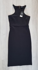 NEXT size 8 ladies LITTLE BLACK DRESS sleeveless LBD party MIDI / KNEE LENGTH