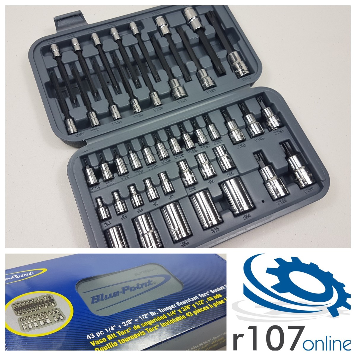 tks アソート Blue Point 43pc Torx Socket Set with E-Torx - As sold by