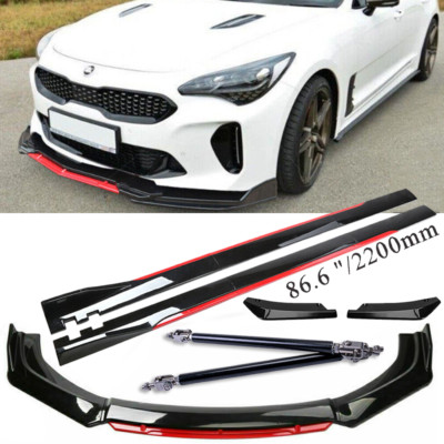 For KIA Stinger Forte Front Bumper Lip Spoiler Splitter Side Skirt Body