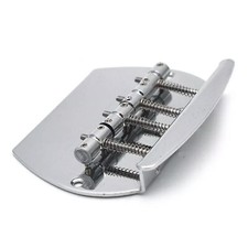 1PC 4String Bass Bridge Heavy Curved Bass Guitar Bridge For Electric Bass SilvR3