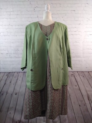 sage green dress with jacket Sage Jacket