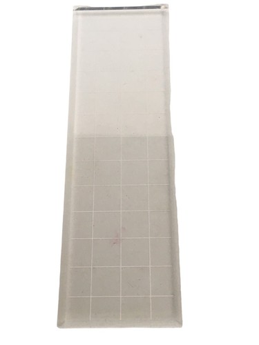 Gridded Acrylic Stamp Block Grids 6 1/2" x 2" Card Making Scrapbooking Crafts