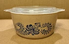 Vintage Pyrex Homestead Ovenware Casserole Dish 1.5Qt With Glass Lid 474-B