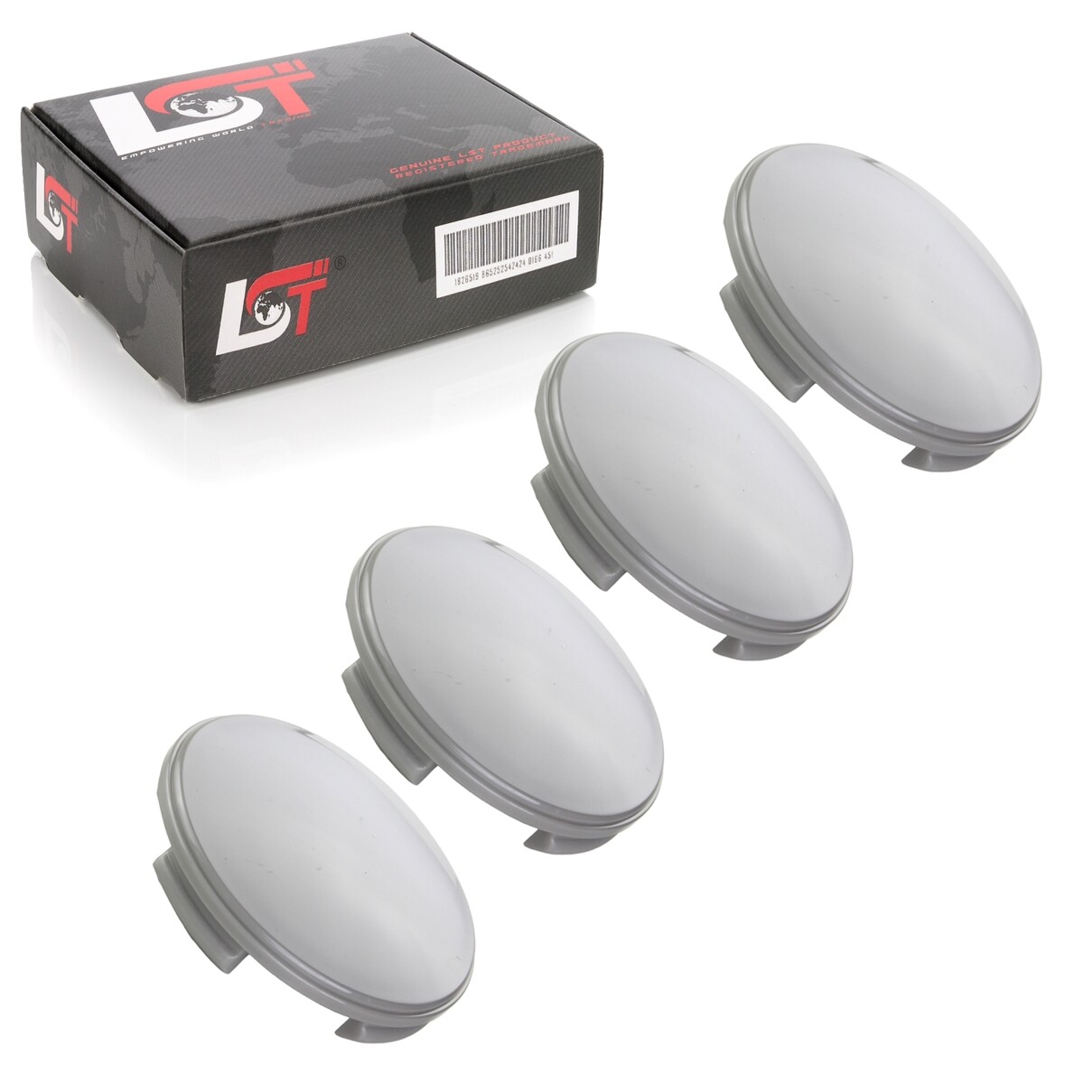 4x Wheel Hub Cap Rim Cap Gray Curved ø 60mm for SUZUKI
