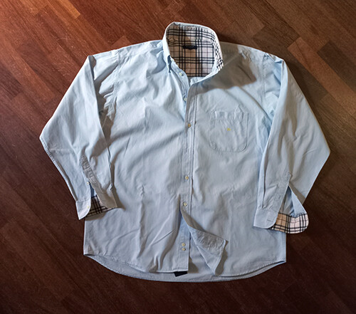 BURBERRY CAMICIA UOMO TAGLIA 41 COTONE CELESTE CHIARO | eBay