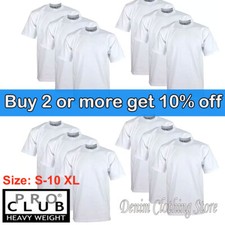 12 PACK PROCLUB PRO CLUB MENS HEAVYWEIGHT WHITE SHORT SLEEVE T SHIRTS COTTON TEE