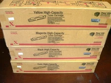 Set XEROX 106R00672 106R00673 106R00674 106R00675 High Cap TONER CART OEM 6250 