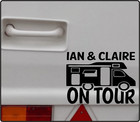Personalised With Your Names Camper Decal Motorhome Sticker On Tour