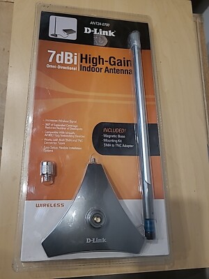 D-Link Wireless 7dBi High-Gain Omni-Directional Indoor Antenna ANT24-0700 NEW