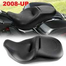Driver Passenger TwoUp Seat Low-Pro For Harley Electra Glide Ultra Classic 2008+