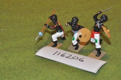 54mm Kolonial / Flusskrieg - Mahdisten 3 Derwischkrieger Trophäe Minis - (116206)