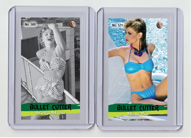 Markie Post rare MH Bullet Cutter #'d x/3 Tobacco card no. 571