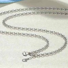 1 MM Stainless Steel Jewelry Chain Necklace Extra Long 22-24"