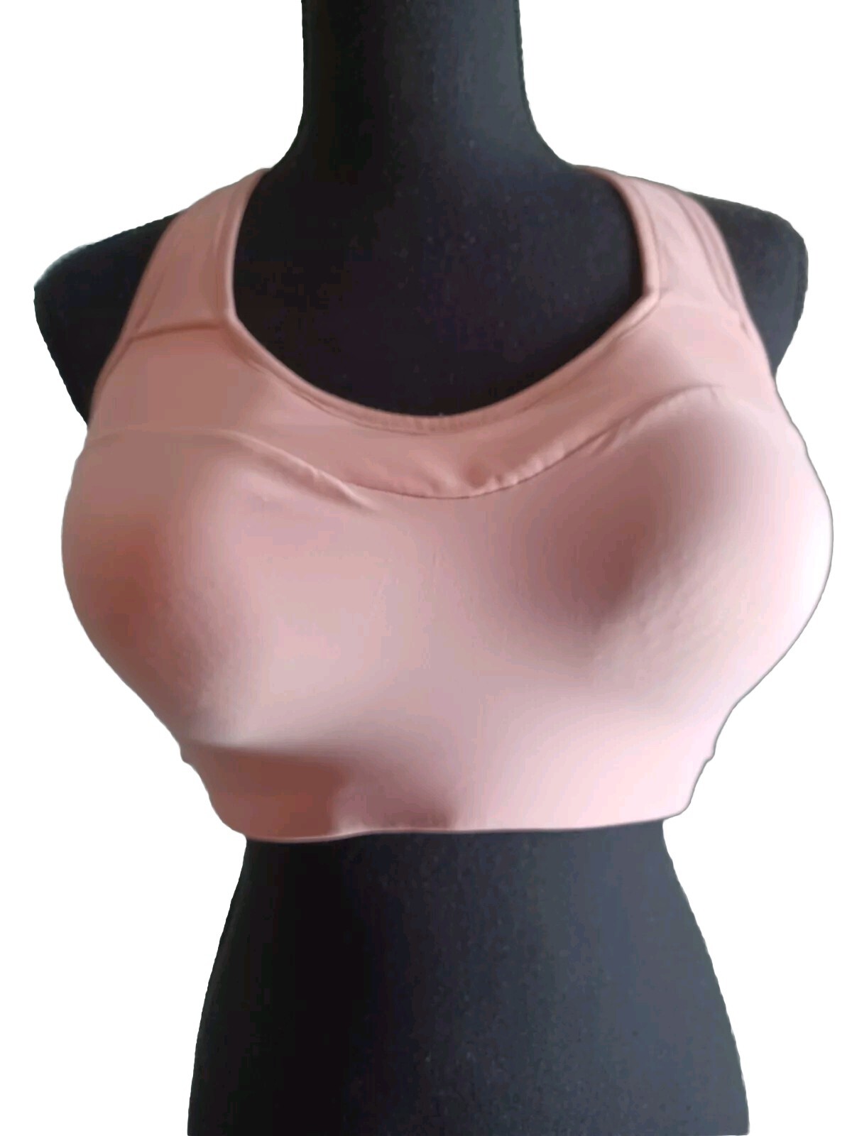 Nike Sports Bra Women's Large Pro Alpha Dri Fit High Support Pink Padded-image