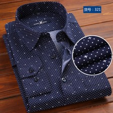 New Men's Dress Shirts Long Sleeves Formal Business Pocket Casual Shirts Tops