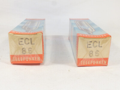 Paire De Tubes ECL86 / 6GW8 Telefunken – NOS Sous Blister – Tubes Audio Vintage