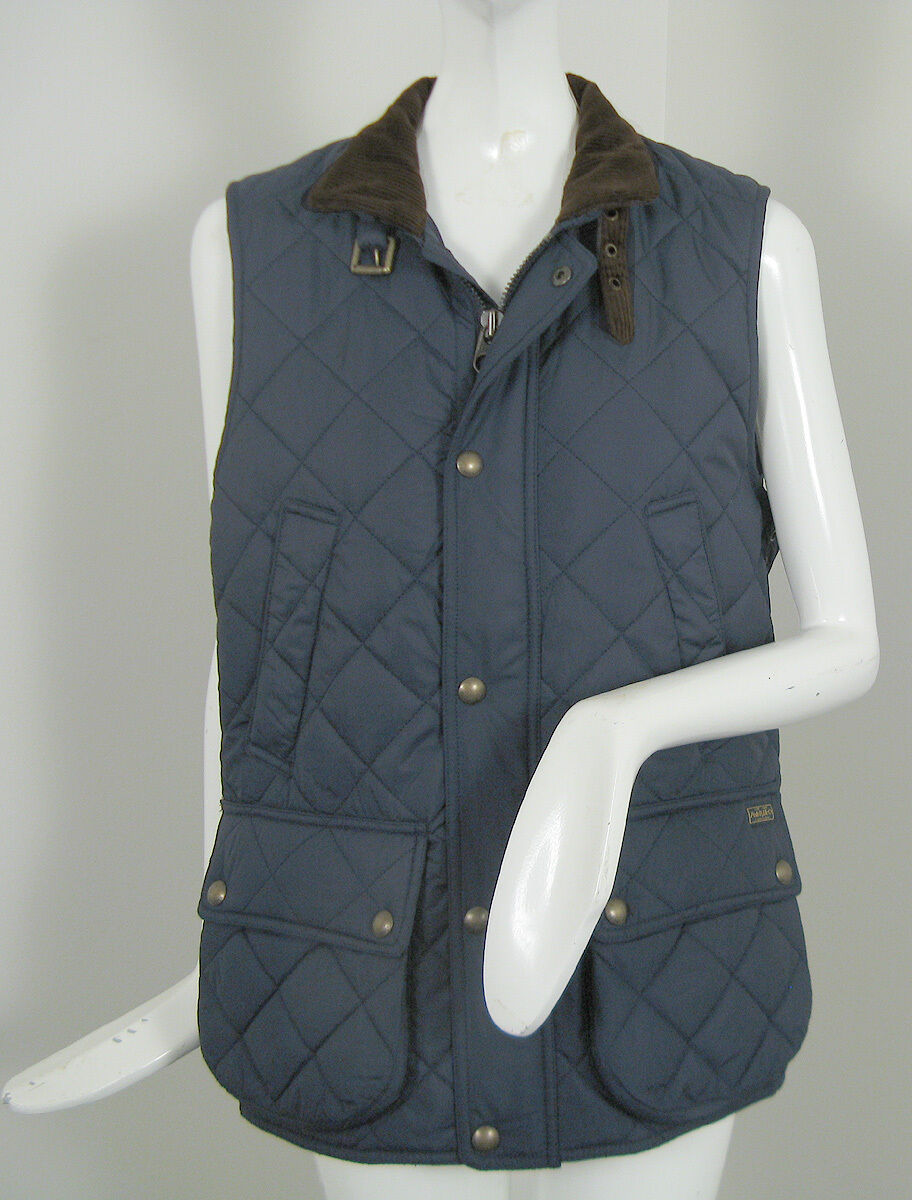 NEW Polo Ralph Lauren Quilted Vest! XXL Navy Mens Equestrian Style | eBay