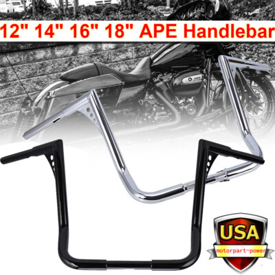 DNA 1982-2022 For Harley Touring Dressers Baggers FLH Rise Ape Hanger HandleBars