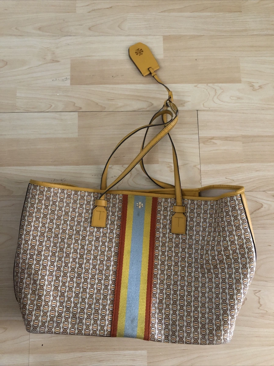 Tory burch gemini link tote clearance handbags