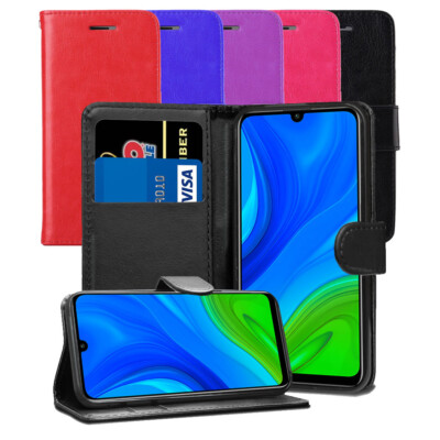 Für Huawei P Smart 2020 Hülle - Leder Wallet Flip Case Folio Magnet Cover
