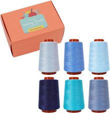 Sewing Thread Set, 6 Pcs, All Purpose Sewing Thread, 40 Wt, 6 Spools Assorted Co