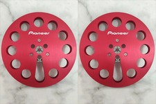 New One Pair Pioneer red 7'' Tape Reel Light Metal Aluminum Take Up Reel