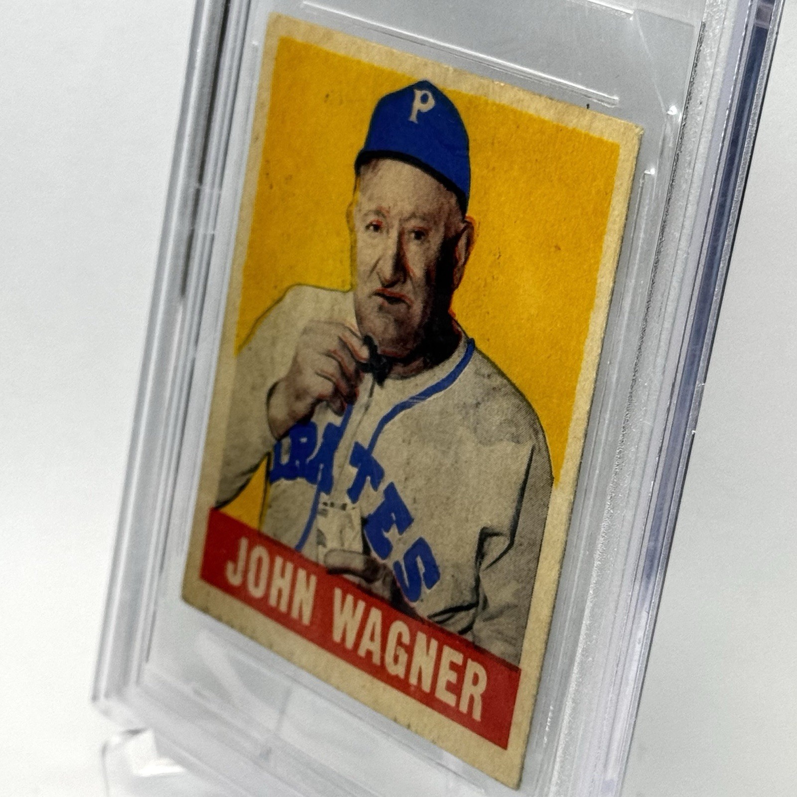 1948-49 Leaf Baseball JOHN HONUS WAGNER #70 Beckett BVG 6 HOF view 2