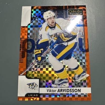 2017-18 O-Pee-Chee Platinum - Viktor Arvidsson #119 Orange Checkers /25