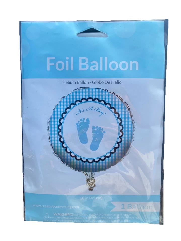 Foil Helium Balloon “it’s A Boy” 45cm 18in Diameter.  Ready To Inflate.  Unused - Image 2 of 4