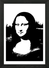 Mona Lisa or Joconde Framed Wall Art Poster Canvas Print Picture