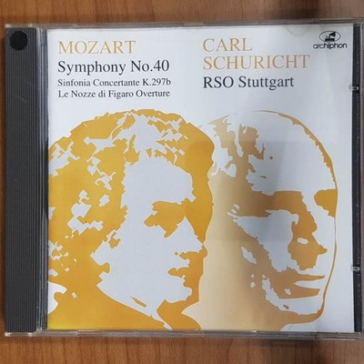 CARL SCHURICHT mozart symphony no. 40 EX/VG+ (CD Album, Klassik, Archiphon)