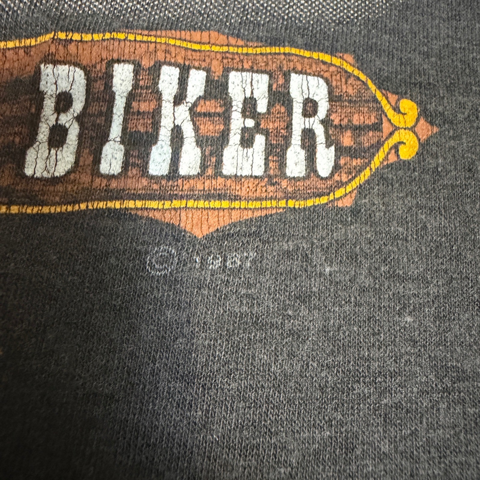 Vintage 1987 3D Emblem Easyriders Biker soft T-Shirt … - Gem