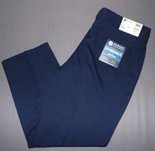 NEW HAGGAR Navy Blue Expandomatic Wrinkle Free Dress Pants Men's 40 X 29 NWT 