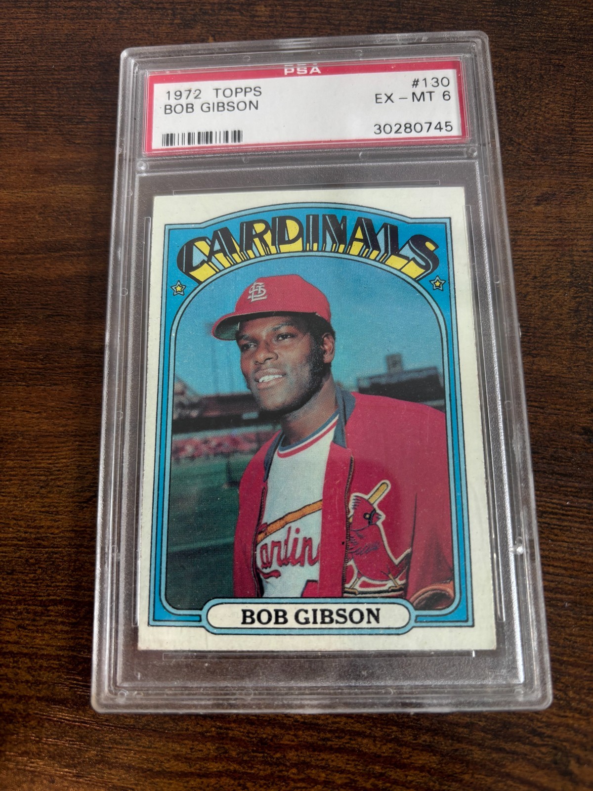1972 Topps Bob Gibson #130 PSA Graded EX-MT 6