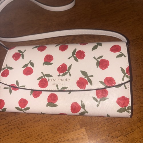 Kate Spade/Dana/Small Flap Crossbody Bag/Red Roses/Neu/ohne Etikett - Bild 2 von 8