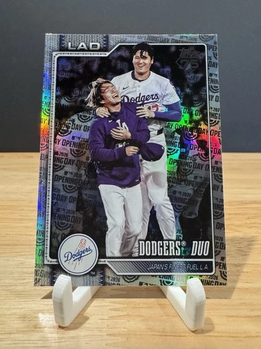2026 Topps Series 1 Dodgers Duo Shohei Ohtani/Yamamoto #265 Opening Day Foil