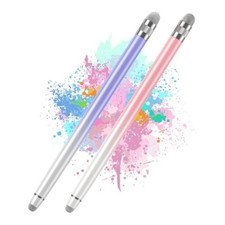 2PCS Stylus Pens for Touch Screens,Stylus Pen for A-White Pink / White Purple