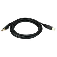 Monoprice USB 2.0 Cable,6 ft.L,Black 5438 Monoprice 5438 844660054382 Black