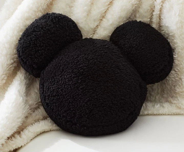 Almohada Sherpa Pottery Barn NIÑOS Disney en forma de Mickey Mouse (RARA-NUEVA) Foto 3 de 4