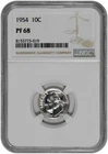 1954 10C Proof Silver Roosevelt Dime NGC PF 68